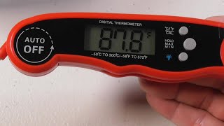 Digital Meat Thermometer Instant Read Food Probe by Cliusnra REVIEW [upl. by Wahs]