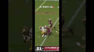 Boston College sneaks in a W on FSU‼️ ncaafootball fsu bostoncollege upsetalert [upl. by Anela326]