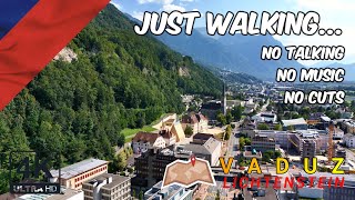 Just walking📍Vaduz  Lichtenstein 🇱🇮 4K sightseeing travel europe lichtenstein walking [upl. by Acisse201]