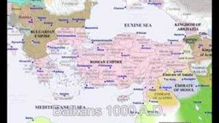 Historical maps of the Balkans 1 AD  2000 AD [upl. by Yoc]