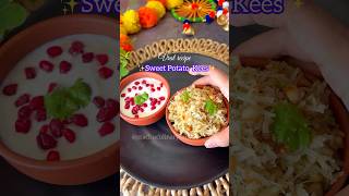 Sweet Potato Kees  Ratalyacha Kees vratrecipes fastingrecipes shortsfeed navratrirecipes short [upl. by Sension]