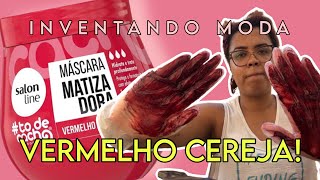 VERMELHO CEREJA Tô de Cacho  TESTANDO NOVOS TONS [upl. by Chancey]