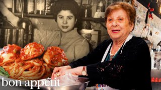 The 90YearOld Italian Grandma Running an Iconic NYC Restaurant  Bon Appétit [upl. by Basset183]