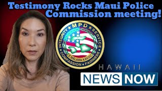 Emotions run high at the Maui Police Commissioners meeting [upl. by Lobel]