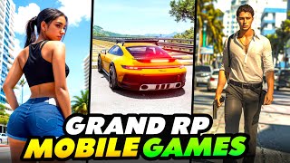 10 Best Mobile Games Like GTA 5 Grand RP [upl. by Hiltner]