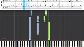 BachGounod  Ave Maria  Piano Tutorial with Sheet Music Notes  Full Speed [upl. by Nnairet]