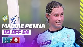 Maddie Penna Smashes 113 With 20 Boundaries [upl. by Hakaber370]