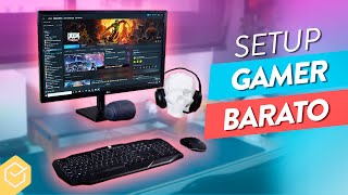 Montei um SETUP GAMER BARATO gastando pouco  dicas de mouse teclado monitor som e RGB [upl. by Warden]