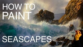 How to paint a seascape EPISODE TWO  How to paint waves and water [upl. by Bascomb101]