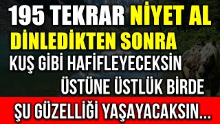 195 TEKRAR NİYET AL DİNLEDİKTEN SONRA KUŞ GİBİ HAFİFLEYECEKSİNÜSTÜNE ÜSTLÜK BİRDE ŞU GÜZELLİĞİ [upl. by Adnael]