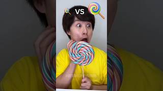 Big Lolipop Vs Small Lolipop Eating Challange 🤣shortstrendinghumanitychallengeytshortviral [upl. by Mariquilla]