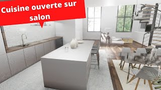 Cuisine ouverte sur salon  5 leçons que j’ai apprises Inspiration maison [upl. by Ahsinid]