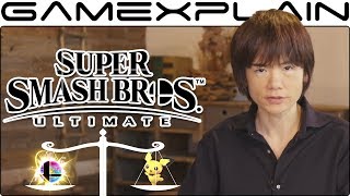 Sakurai Explains How Balancing Super Smash Bros Ultimate Has Changed Since Brawl amp SSB4 [upl. by Ynottirb]