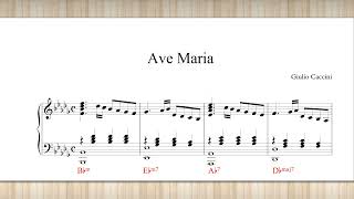 Caccini  Ave Maria With Chord [upl. by Clintock]