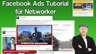 Facebook Werbeanzeigen Tutorial für MLM Network Marketing [upl. by Ahcmis]