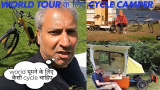 Best camper  cycle camper  budget travel   cycle baba  world tour on cycle  camper van  bike [upl. by Muhcon168]