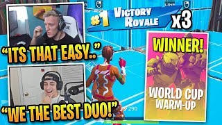 Tfue amp Cloak Win 3 Games in World Cup Warm Up FINALS [upl. by Madden124]