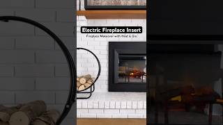 Electric Fireplace Insert Fireplace Makeover from Wood to Electric electricfireplace fireplace [upl. by Nelyak766]