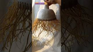 DIY Paper Mache Chandelierpaper mache Eco Elegance Crafting a Boho Chandelier with Paper Mache [upl. by Assiroc498]