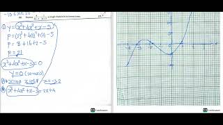 Maths paper 2 2020 internal q7 section B on cubic function [upl. by Norehs]