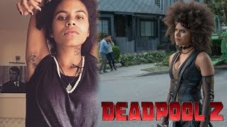 Deadpool 2 Zazie Beetz on why Domino embraces armpit hair [upl. by Warner849]