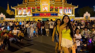 Happy Independence Day Of Cambodia 2024  Walking Tour in Phnom Penh City 4K [upl. by Notselrahc]