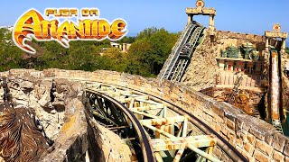 Fuga da Atlantide 4K Front Seat POV  Gardaland [upl. by Ahdar86]