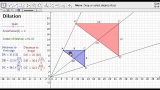 Geogebra  Animation of Dilation by Mister Zuidema [upl. by Vassar]