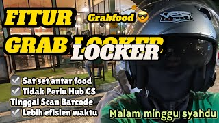 Fitur Grabfood GRAB LOCKER Memudahkan Driver Antar Food CS ⁉️ Tinggal Scan Barcode Di Locker Food [upl. by Brunella]