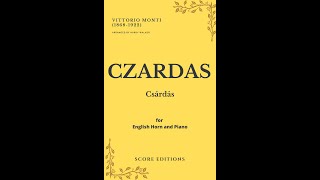 Czardas Vittorio Monti for English Horn and Piano [upl. by Nairahcaz987]