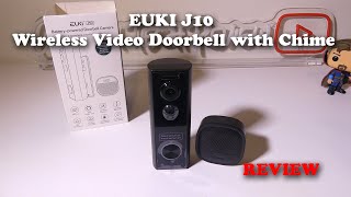 EUKI J10 Wireless Video Doorbell with Chime REVIEW [upl. by Reidar]