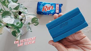 RIN Detergent Bar Review amp Demo in Hindi  Rin Washing Soap Review  RIN SOAP [upl. by Estevan]