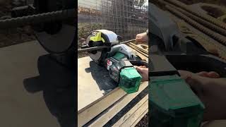 Metabo 36v rebar bender cuts through 15mm bar no problem shorts tool tools construction [upl. by Kincaid]