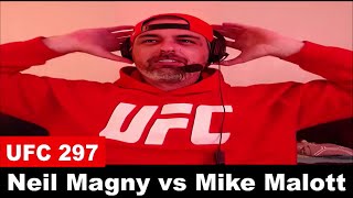 UFC 297 Neil Magny KOs Mike Malott LIVE REACTION [upl. by Tubb710]