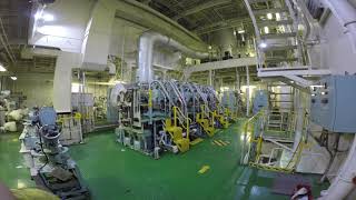 Bulk carrier Handysize Engine Room Tour [upl. by Eitsud]