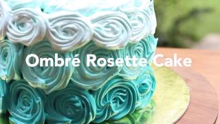 Decorating an Ombré Rosette Cake  Chedz Culinary Club Cake Decorating [upl. by Nigel312]