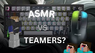 Bedwars ASMR vs TEAMERS  800 FPS ROCCAT KONE PRO AIR Mouse and Keyboard ASMR [upl. by Vickie]