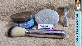 Trigodon Shaving Soap Pearl Travel Kit Astra SS Blades [upl. by Noemad]