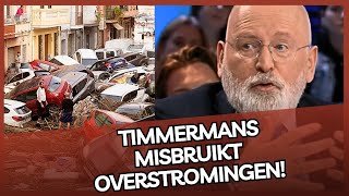 Timmermans amp klimaatdeuger Kröger misbruiken overstromingen Valencia voor politiek gewin [upl. by Trebron]