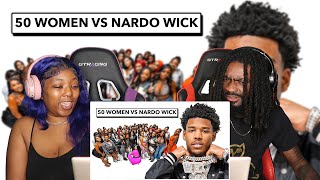 50 WOMEN VS 1 RAPPER NARDO WICK  REACTION [upl. by Wier25]