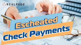 Process Escheated Uncashed Check Payments [upl. by Ahsilrae]