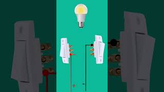 electrician video  two way switch work on bulb to switch  electrical shorts video [upl. by Bodwell]