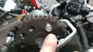 Honda Firestorm VTR1000 cam chain amp tensioner install Part 2 [upl. by Hannie]