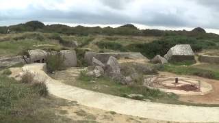 WWII Bunkers at Pointe Du Hoc DDay in Normandy France [upl. by Donough587]