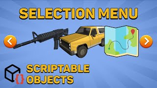 LEVELCARWEAPON Selection with Unity Scriptable Objects [upl. by See]