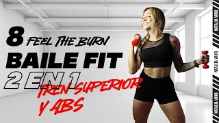 🔥RETO FIT DÍA 8 FEEL THE BURN  BAILE FIT 2 EN 1  FITNESS CHALLENGE 2024  Natalia Vanq [upl. by Natye223]