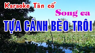 Karaoke tân cổ TỰA CÁNH BÈO TRÔI  SONG CA Minh Vương  Bích Hạnh [upl. by Mafala]