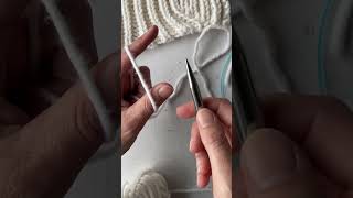 knitters learn how to knit the Italian CastOn shorts knitting knittingtutorial [upl. by Mahalia774]