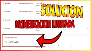 YOUTUBE 🟡 COMO QUITAR MONETIZACION LIMITADA ANUNCIOS🟡 MONETIZACION LIMITADA IDONEIDAD [upl. by Anicart]