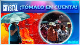 Se esperan temperaturas superiores a 45 grados en 12 estados de México  Crystal Mendivil [upl. by Ranilopa973]